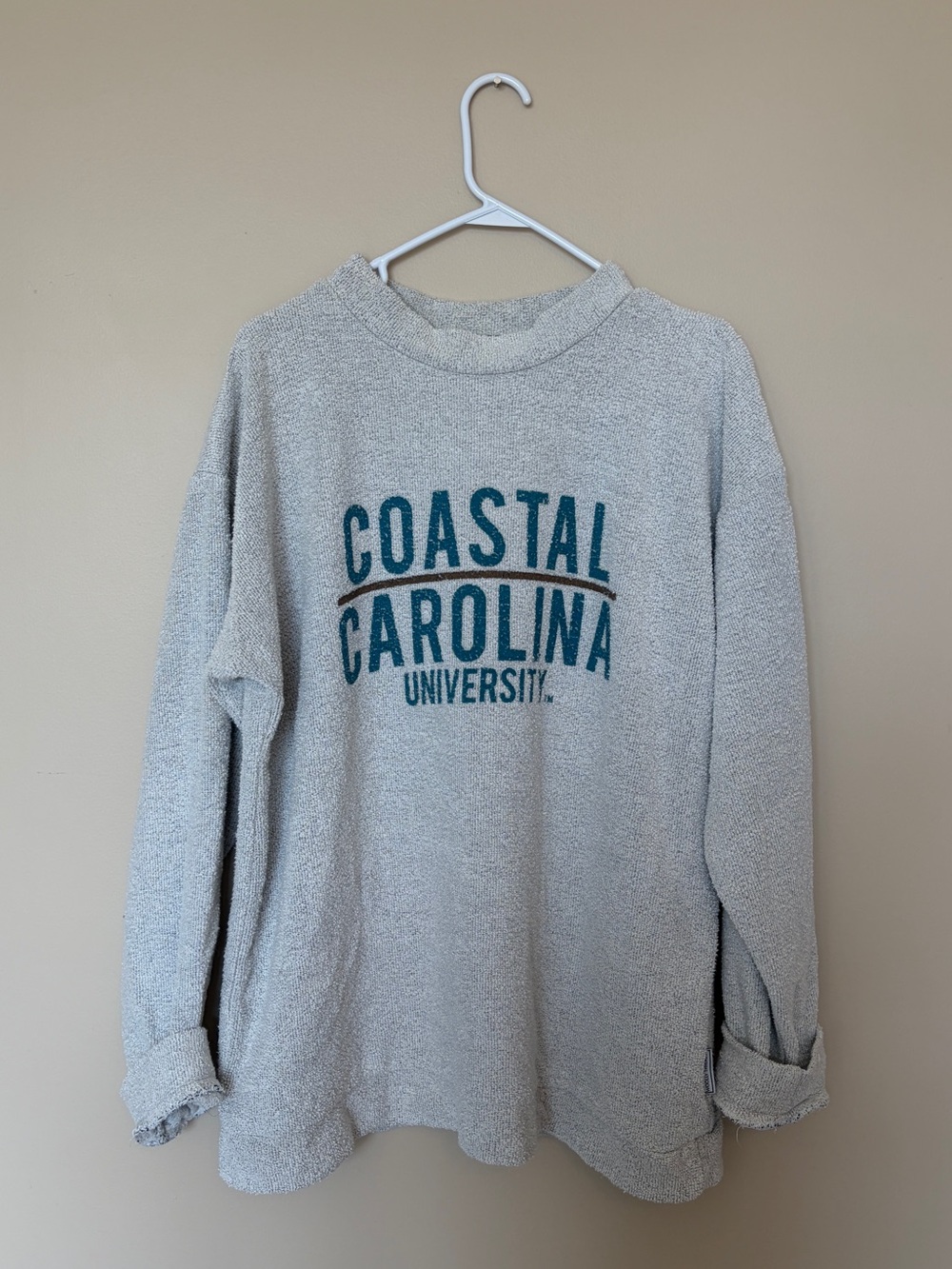 Coastal Carolina University Gray Crewneck Sweater